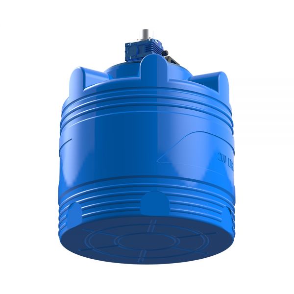 Емкость цилиндрическая Polimer-Group V 200, 200 литров, с лопастной мешалкой