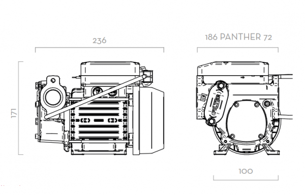 Насос для перекачки дизельного топлива 220В-вольт(V) PIUSI PANTHER 90 F0073302A, 90 л/мин