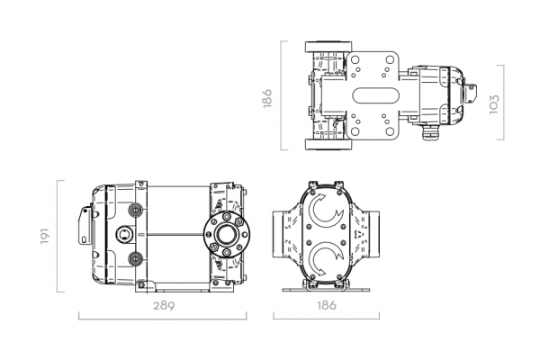 Насос для перекачки дизельного топлива 24В-вольт(V) PIUSI BIPUMP F0036304A, 85 л/мин