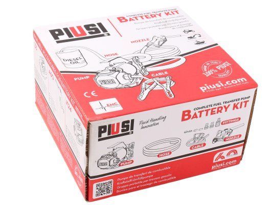 Комплект заправочный PIUSI Battery Kit 3000/12V F0022500C для дизельного топлива, 50 л/мин, 12В