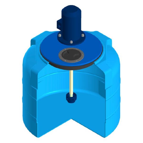 Емкость цилиндрическая ЭкоПром T 100, с турбинной мешалкой, 100 литров