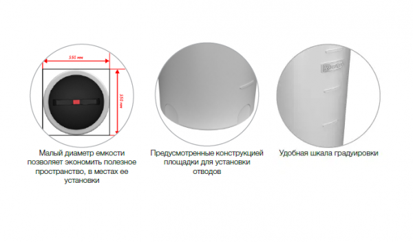 Ёмкость цилиндрическая ЭкоПром VD 400 (1.2 г/см3), 400 литров